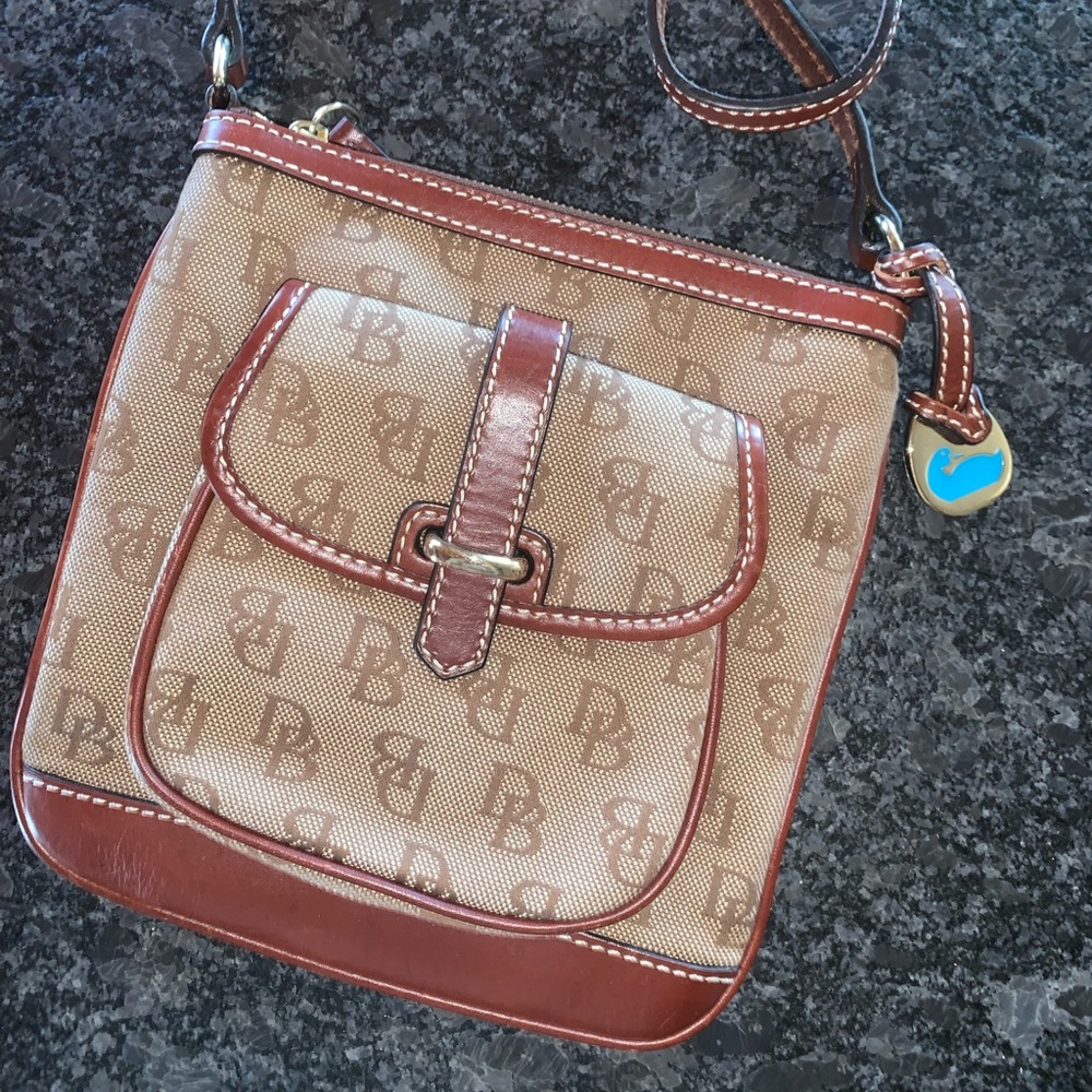 Dooney & Bourke Monogram Letter Carrier Crossbody Y2K